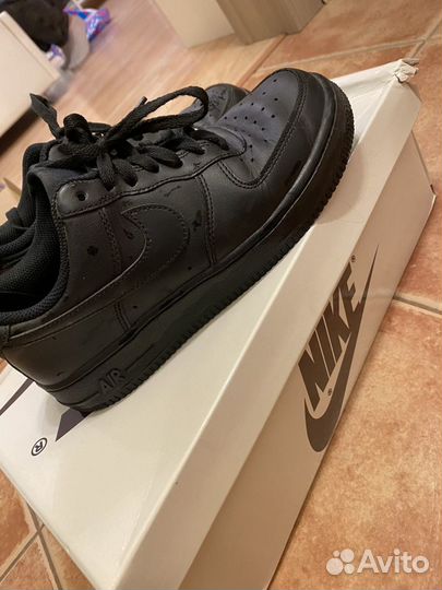 Кроссовки nike air force черные 37