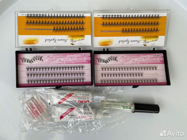 Накладные ресницы в пучках