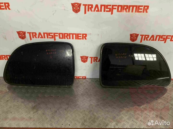 Стекло заднее боковое левое Ниссан Марч K11