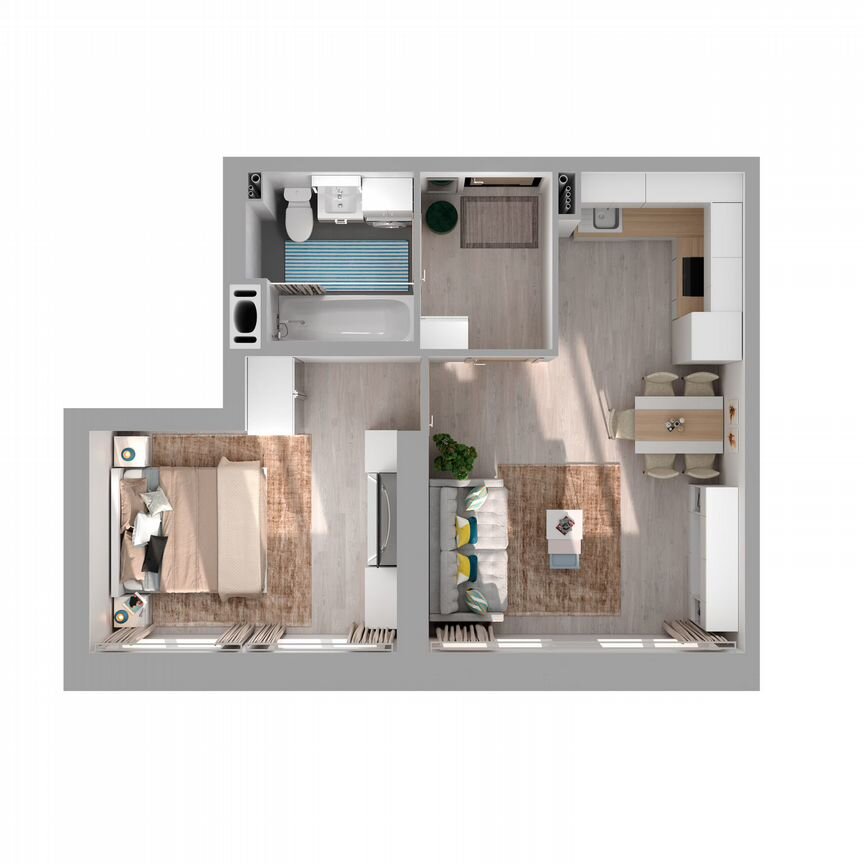 1-к. квартира, 40,6 м², 1/27 эт.