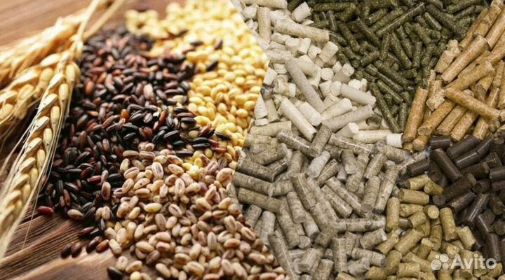 Комбикорм гранулированный для животных и птиц