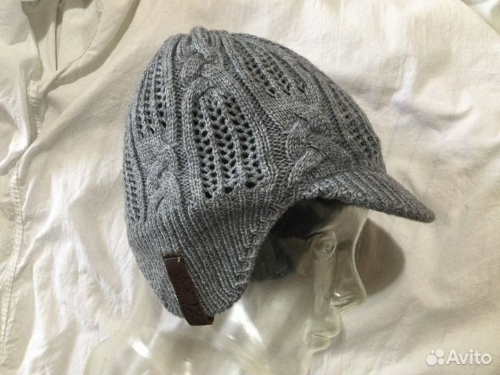 Шапка ушанка вязаная diesel