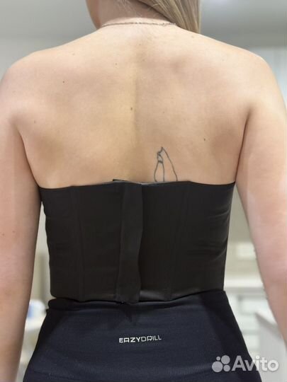 Корсет женский с перьями xs s