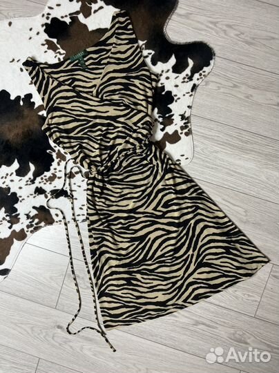 Тигровое платье Ralph Lauren / S-M / Оригинал