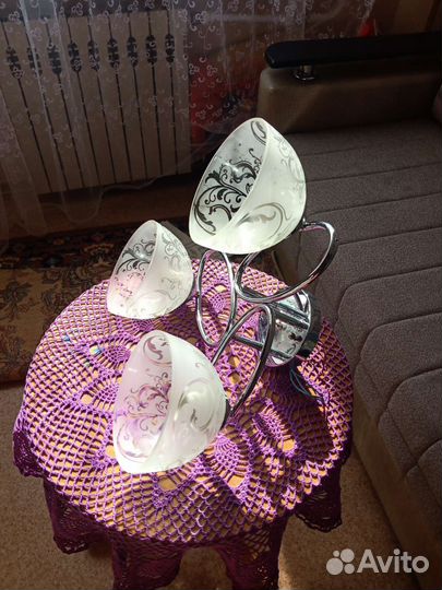 Люстра потолочная подвесная бу