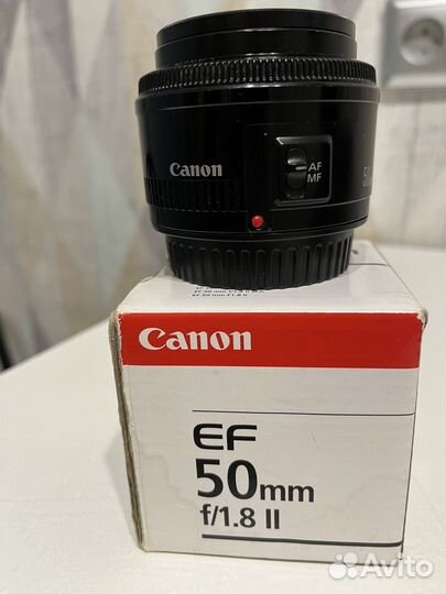 Объектив canon 50mm 1 8 ll