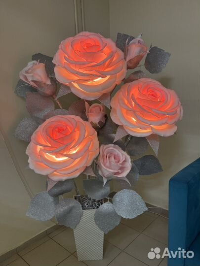 Роза из изолона