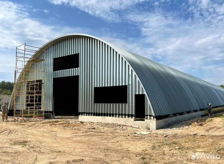 Арочный ангар под ключ