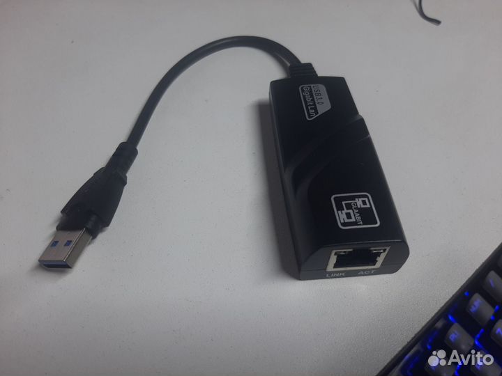 Переходник, сетевая карта usb 3.0-RJ45 1000м/с