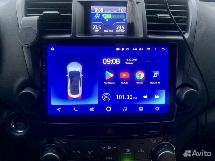 Магнитола Toyota Highlander 2 android