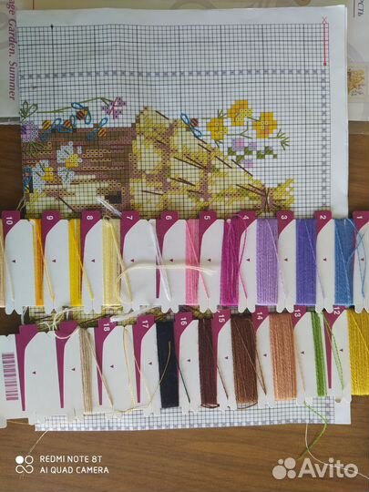 Остатки от набора для вышивания