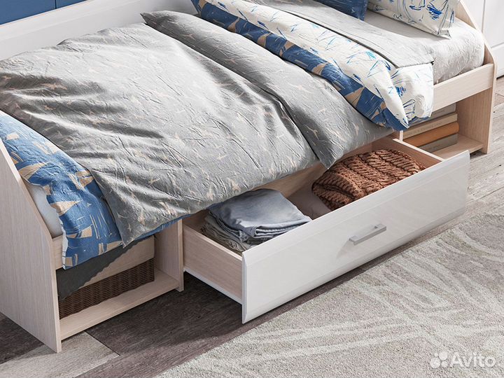 Кровать Симба одноярусная белый