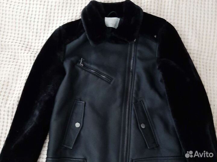 Дубленка zara для девочки