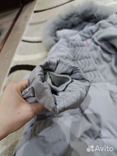 Пуховик зимний на девочку 134
