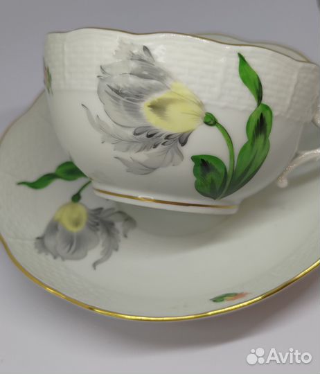 Антикварное чайное трио Herend