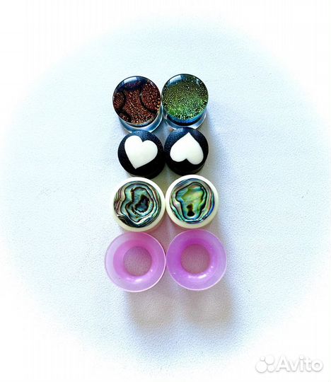 Пирсинг тоннели/плаги 14/15/16/18 мм