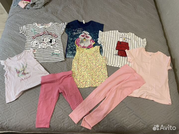 Вещи пакетом на девочку 110 116
