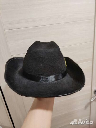 Шляпа фетровая черная