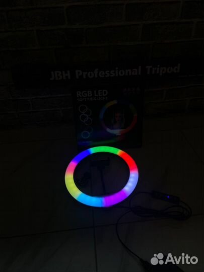 Кольцевая лампа RGB 26 см