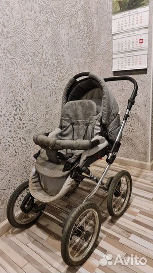 Коляска 2 в 1 универсальная Verdi серая