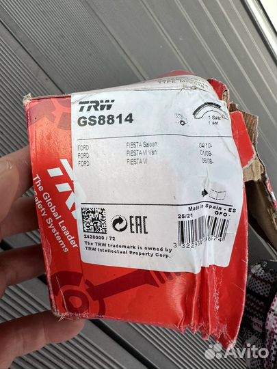 Тормозные колодки Ford Fiesta