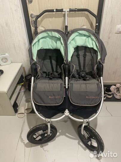Коляска 2 в 1 для двойни или погодок Bumbleride