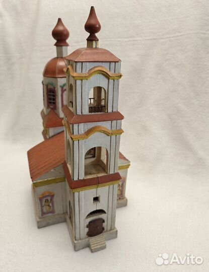Макет Церкви. Дерево, резьба. Ручная работа. 20 в