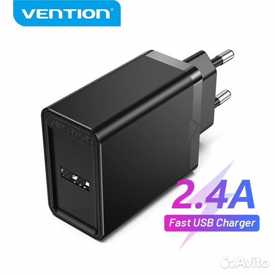 Зарядное устройство Vention 5V 2.4A USB