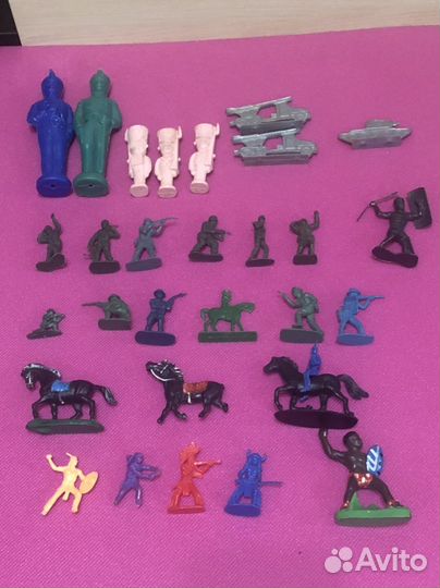 Солдатики пластмассовые ссср(пакетом)