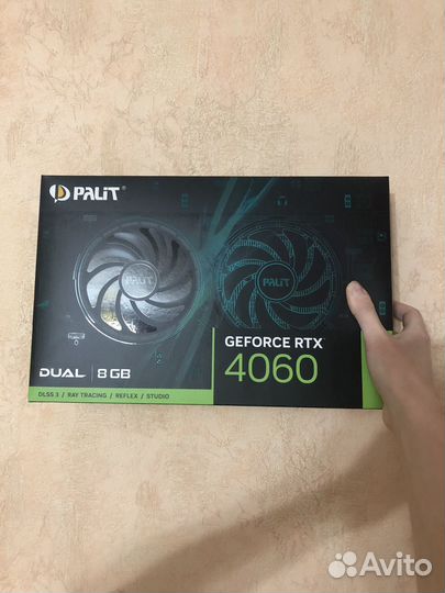 Новая Palit RTX 4060 Dual Гарантия Ситилинк 3 года