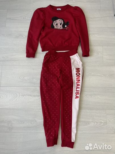 Спортивный костюм monnalisa 10 лет штаны кофта