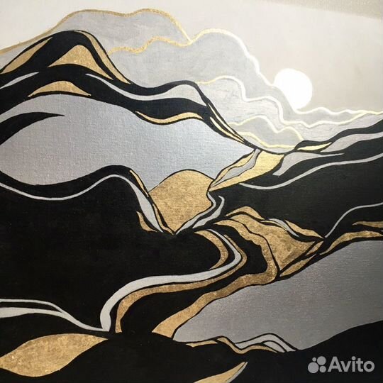 Интерьерная картина холст заказ пейзаж абстракция