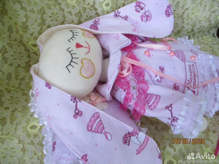 Сплюшка Зайка Обнимашка для малыша