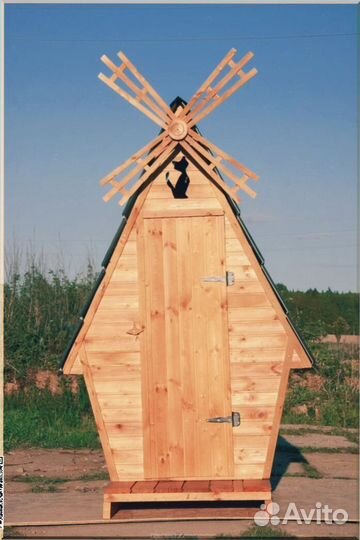 Дачный туалет с кошкой тяк 116