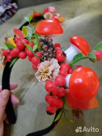 Ободок для волос ручной работы