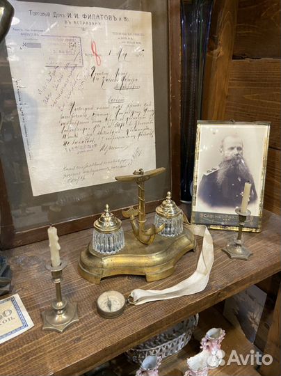 Антикварный письменный прибор, Ф. Белинг спб