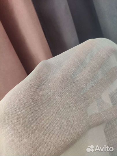 Тюль готовый 7 м новый лён Neps vual Турция