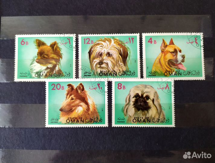 Почтовые марки времён СССР Фауна Собаки