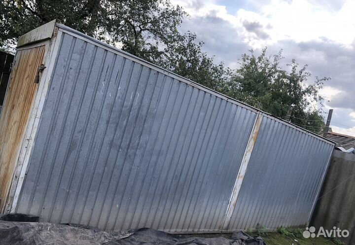 Гараж металлический ракушка