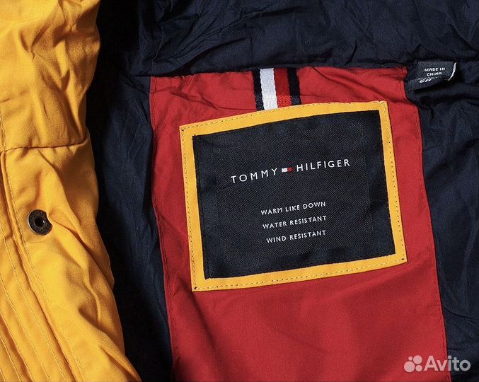 Tommy hilfiger куртка желтая