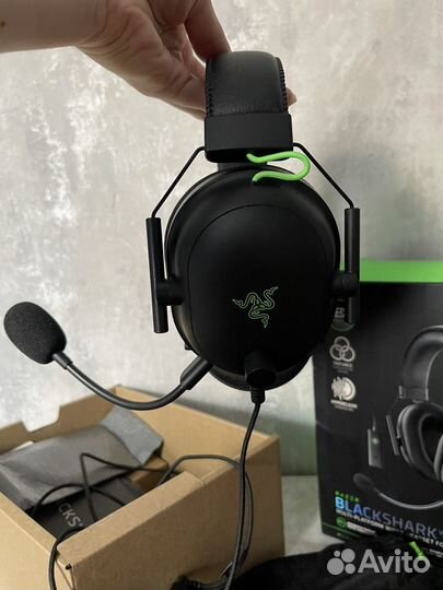 Игровые наушники razer blackshark v2 sound card