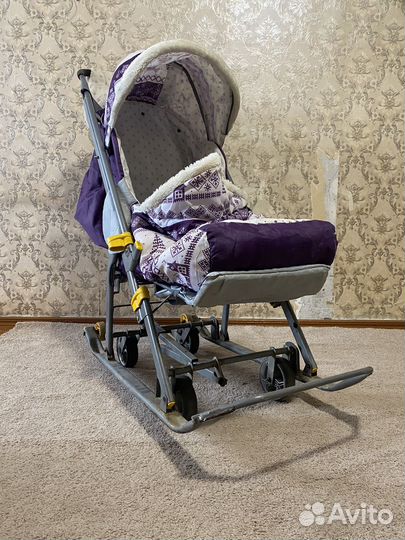 Детские санки коляска