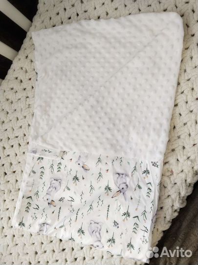 Плед детский плюшевый