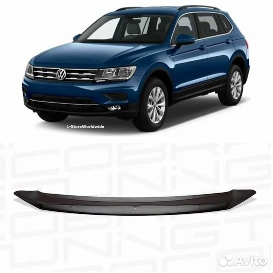 Дефлектор капота tiguan
