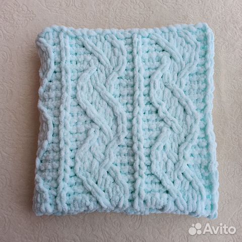 Плед детский вязаный ручная работа