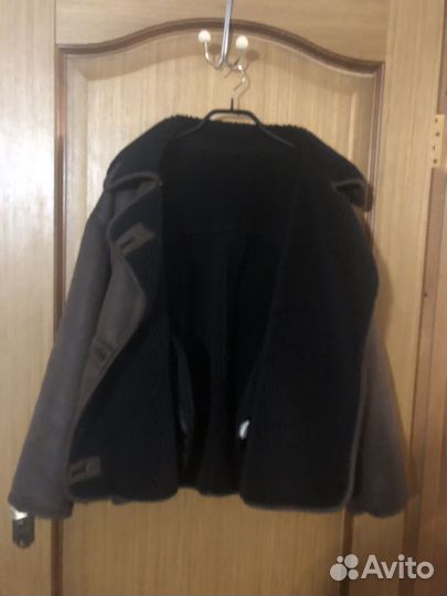 Дубленка женская весна осень 44 46