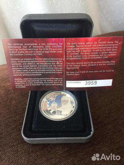 Австралийский серебряный доллар Елизаветы II