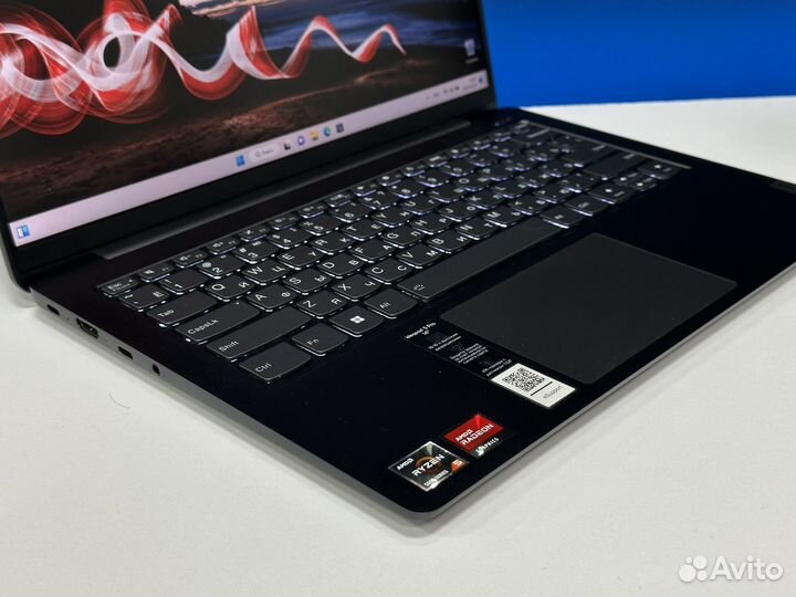 Мощный ноут 14 2K IPS Ryzen 5 5th 16G озу SSD512g