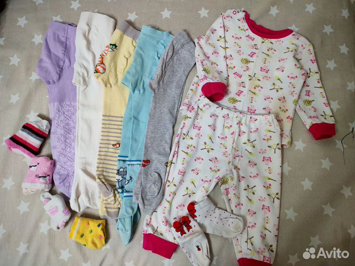 Вещи пакетом на девочку 80