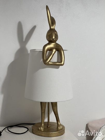 Светильник настольный Rabbit Gold 68см kare design
